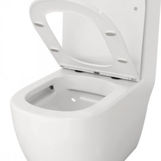 Унитаз напольный Maretti Elena безободковый с микролифтом, EA10MNBM18-844, белый